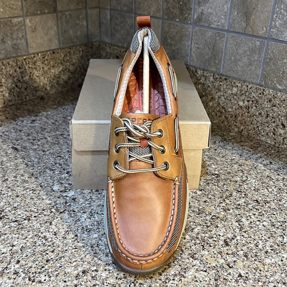 Sperry Boatyard Tan Beige Men’s Boat Shoe NIB